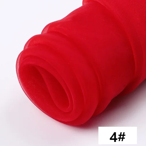 3/5/10m Sheer Organza Voile Fabric for Wedding Draping,Dress,Tutu Skirt,Curtains,Party Decor,Black,White,Blue,Red,by the meter image 2