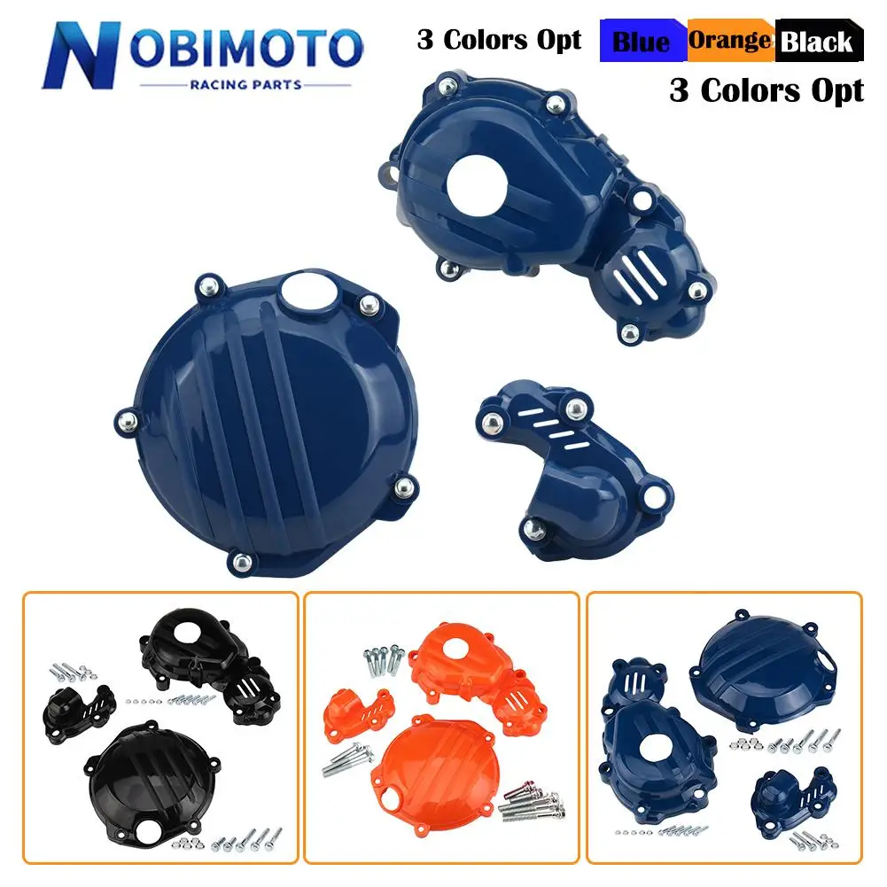 Motorcycle Clutch Cover Magneto Engine Water Pump Guard Set For KTM  Husqvarna 4 Stroke 250 350 SX-F XC-F FC FE FX 250 350