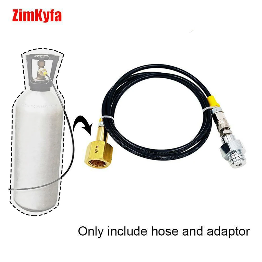 High Pressure 1.5m/90cm  CO2 Adapter Hose For Grohe Blue Home Machine to 2-10 kg Bottles Tank Cylinder