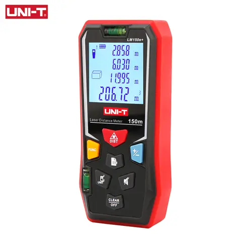 UNI-T 레이저 거리 측정기 LM70e+ LM150e+ 70m 150m 레이저 거리 측정기 레이저 눈금자 거리 측정기 전자 줄자
