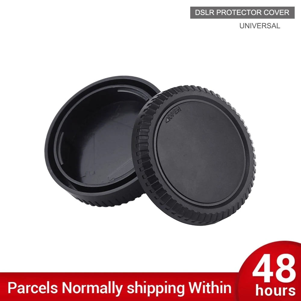 1 Pair Rear Lens Cap Cover+Camera Front Body Cap for Nikon Sony Canon EOS M Lumix Pantex Fuji DSLR Cameras Lens Protector Cover