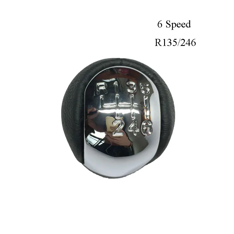 5/6 Speed Shift Knob Hand Lever For OPEL/VECTRA C SIGNUM R123456 2002 2003 2004 2005 PU Leather Car Shift Knobs