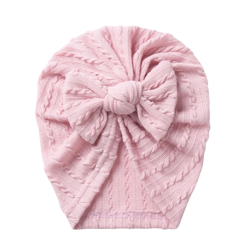 2021 새로운 아기 모자 Turban 귀여운 활 니트 비니 Headwrap 신생아 부드러운 코튼 솔리드 컬러 보닛 유아 어린이 모자를 쓰고 있죠