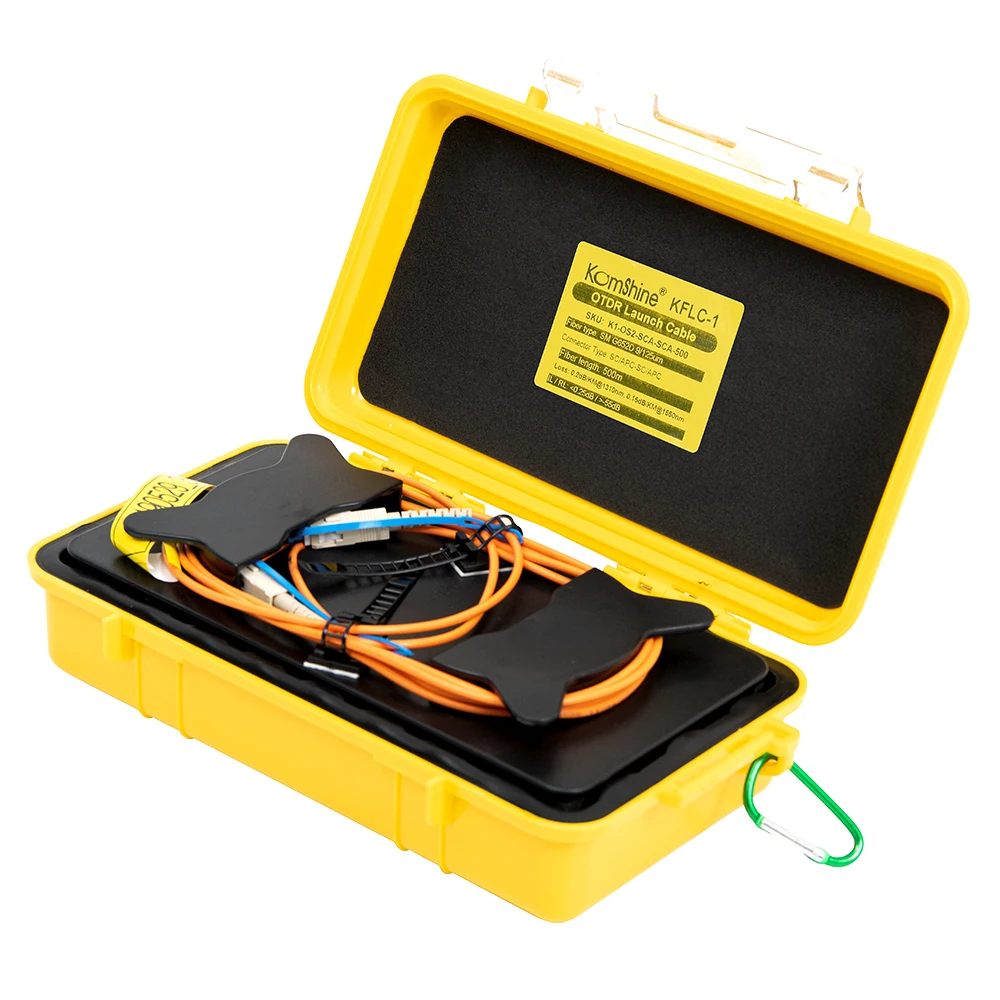 1000m Multimode OTDR Dead Zone Eliminator, Fiber Rings ,Fiber Optic OTDR Launch Cable Box with Carrying bag SC UPC/ SC UPC