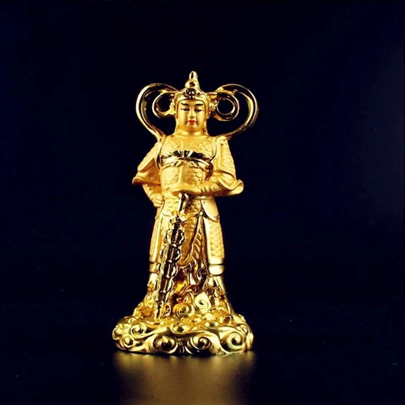 

Chinese Taoist mythology Vedic Buddha statue resin gold-plated guardian demon statue Treasure of the town house free ship