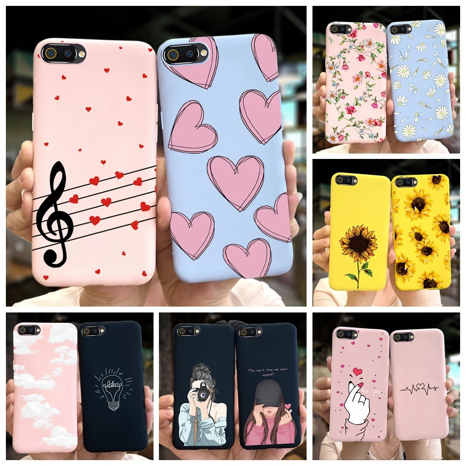 Cute Macaroon Case For Realme C2 Phone Case Lovely Silicone Soft Back Cover For OPPO A1K Realme C2 2020 Funda RealmeC2 2 2S C2s