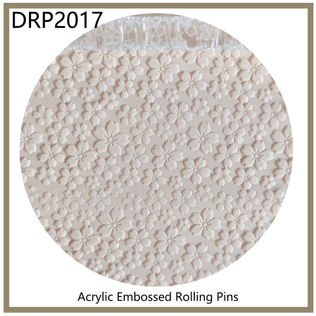 

Fondant Decoration Non-stick Pin Great For Sugar Cookies Clay And Art Projects Acrylic 3D Embossed Rolling With Pattern