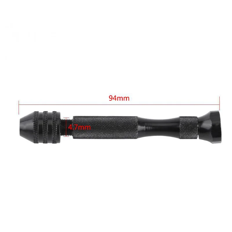 26pcs Twist Punta Del Trapano Mini Micro Mano In Lega di Alluminio Con Keyless Mandrino Lavorazione Del Legno Rotante Strumenti di Perforazione Bit