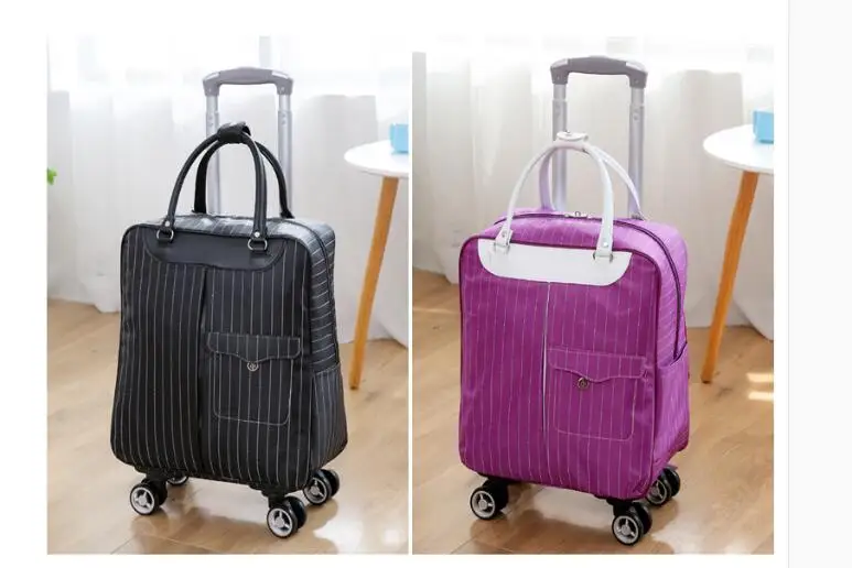 20 inchWomen Carry-on hand luggae Bag Travel Trolley Bags Rolling luggage Backpack Bag Women Cabin Travel Trolley Bags on wheels