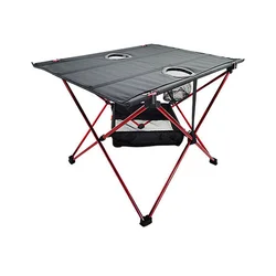 Lightweight Portable Oxford Cloth Waterproof  Folding Table with Cup Holders for Camping,Hiking&Picnic