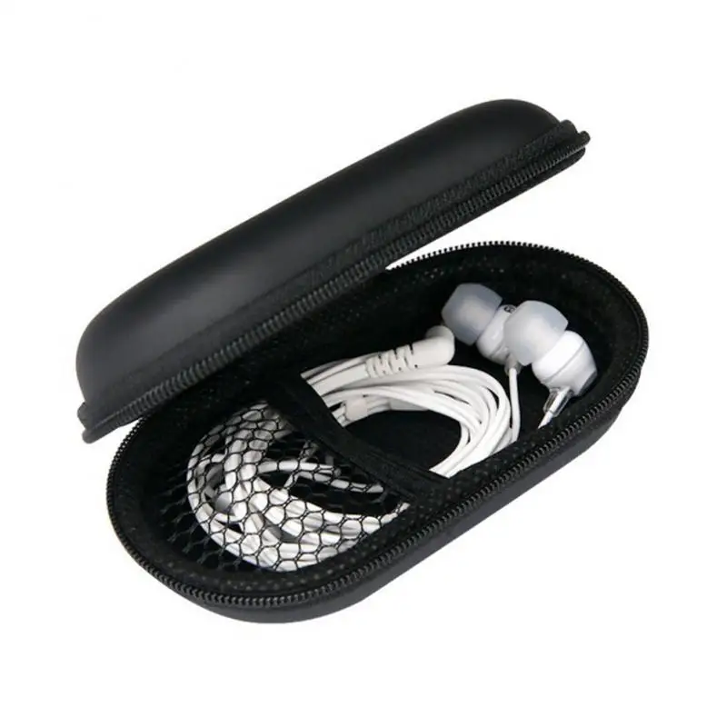 EVA Earphone Storage Small Pouch For MP3 Player, Beats EVA/Leather Hard Case Wireless Earbuds For Small Electronic Parts