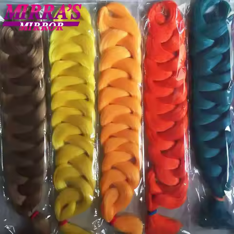 82 Inch Long Braiding Hair Synthetic Hair Extensions Pure Color Super Jumbo Hair for Braids Braids DIY Box Twist Hair