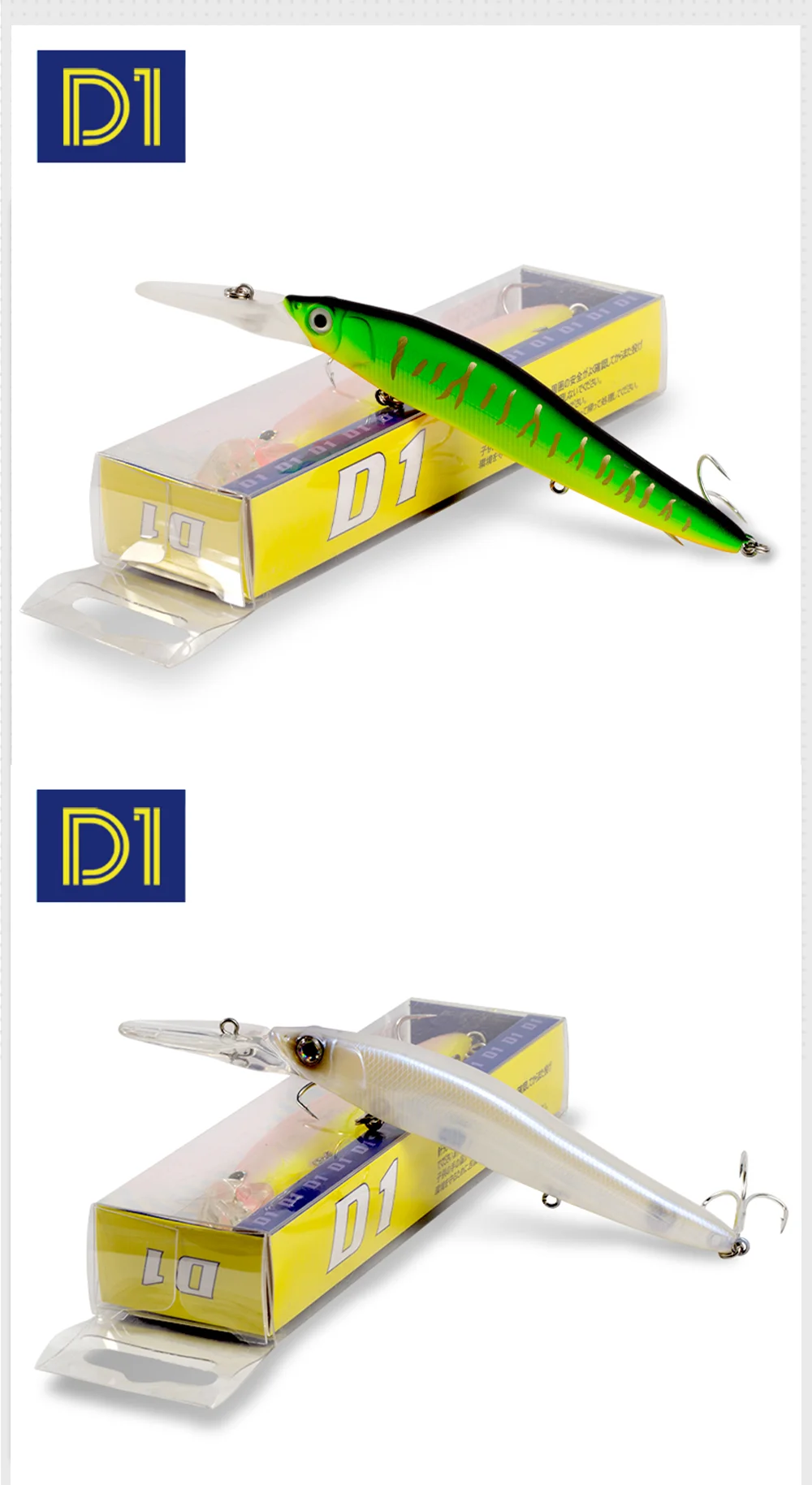 D1 Groundbait Wobblers 110mm16g Langsam schwimmender Minnow-Köder mit großer Lippe, weit werfender Jerkbait, künstlicher Köder für Barsch DT5001 – Detail 10