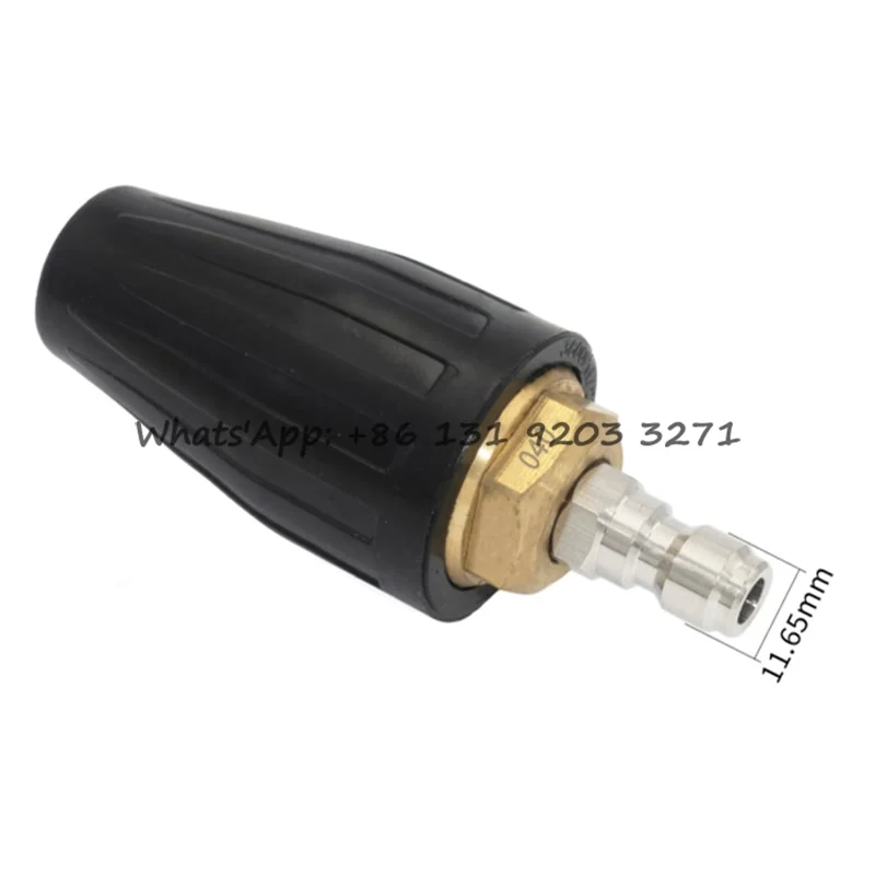 360 Rotating Swirl Nozzle High Pressure Washer 3600PSI with 1/4 Quick Connector, Car Cleaning Nozzle, Sewer Jetter Head