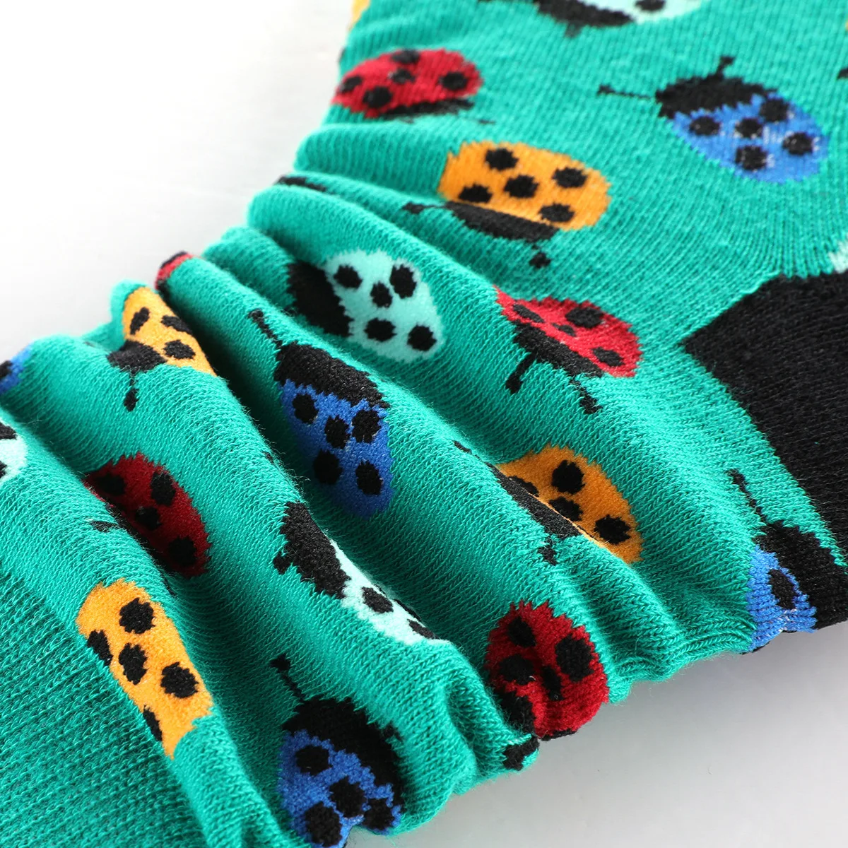 Novelty Funny Flamingo Ladybug Printed Men\'s Socks New  Autumn Winter Happy Socks Casual Harajuku Combed Cotton Calcetines