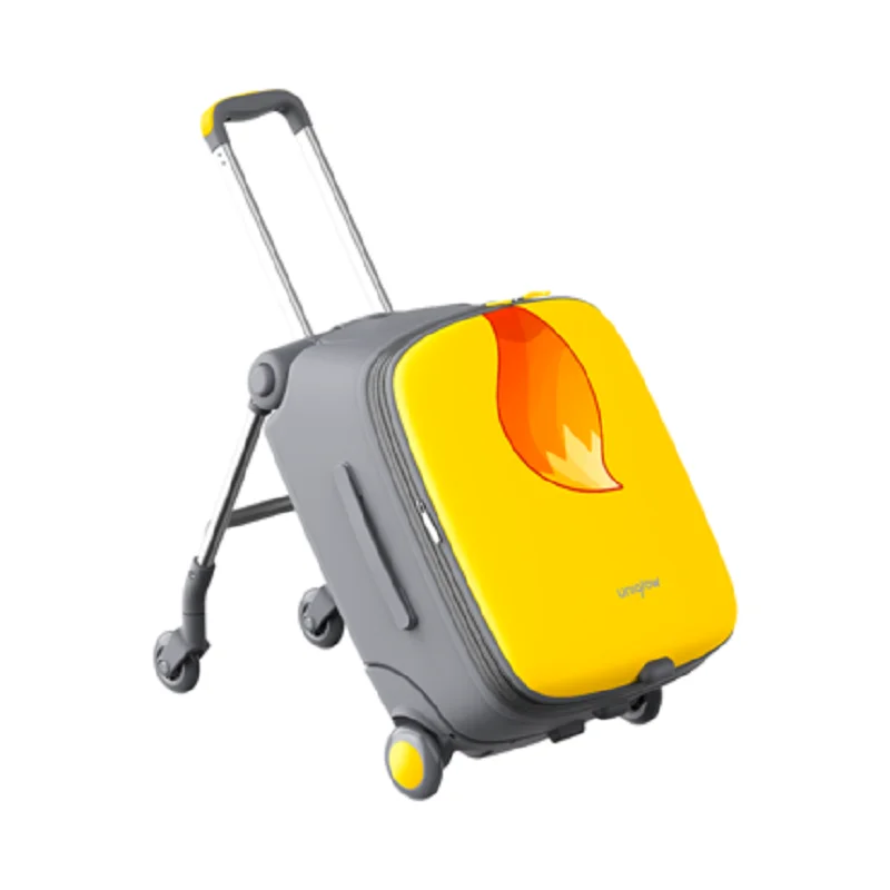 Can Riding Children's Baby Artifact Coldable Trolley Case Multifunction Rolling Luggage Spinner Brand Travel Suitcase