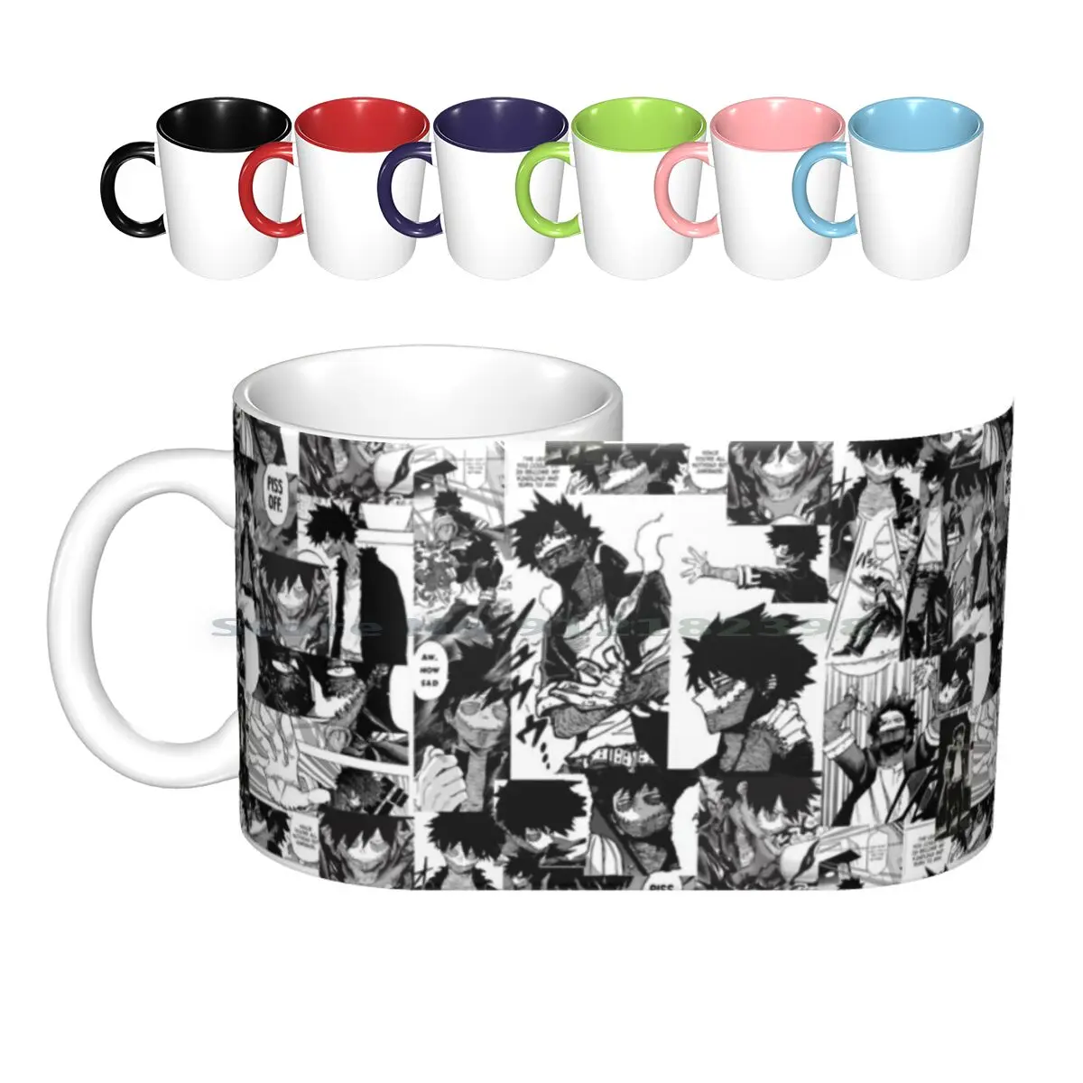 Dabi Collage Ceramic Mugs Coffee Cups Milk Tea Mug Dabi Bnha Boku No Hero Academia Mha Todoroki Creative Trending Vintage Gift