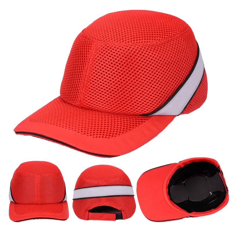 Summer Work  Bump Cap Mesh Cloth Safety Hat Hi-Viz Anti-collision Hard Helmet Head Protection For Home Facotry DIY Repairing