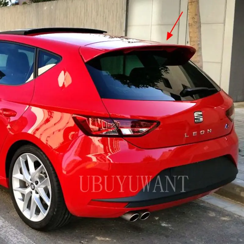 UBUYUWANT High Quality ABS Painted Rear Roof Spoiler For Seat LEON 5F FR MK3 Spoiler 2012-2020 Car Tail Wing For Car Decoration