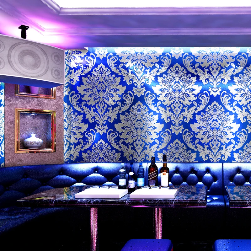 beibehang Gold Wallpaper KTV box hotel bar cafe modern vertical stripes golden yellow gold background wallpaper papel de parede