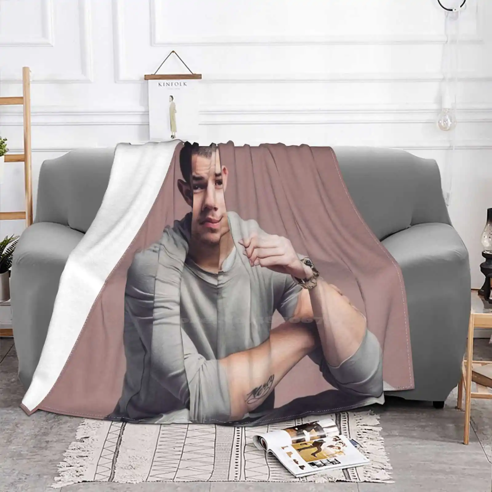 Nick Jonas | Cool Merch Of Nick Jonas Air Conditioning Blanket Travel Portable Blanket Nick Jonas Music Nick Jonas Love Pop