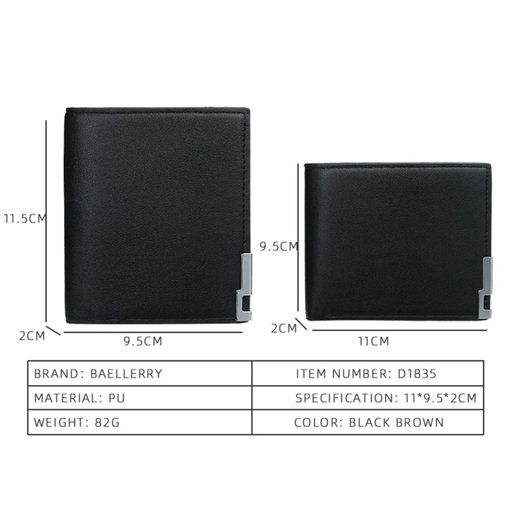 2021 New Men Wallets Name Customized Card Holder High Quality Male Purse Name Engraving PU Leather Business Men Wallets Carteria