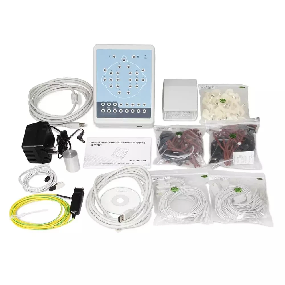 EEG Mapping Machine Analyzer Digital Brain Electric 16Channels KT88 CE/ISO