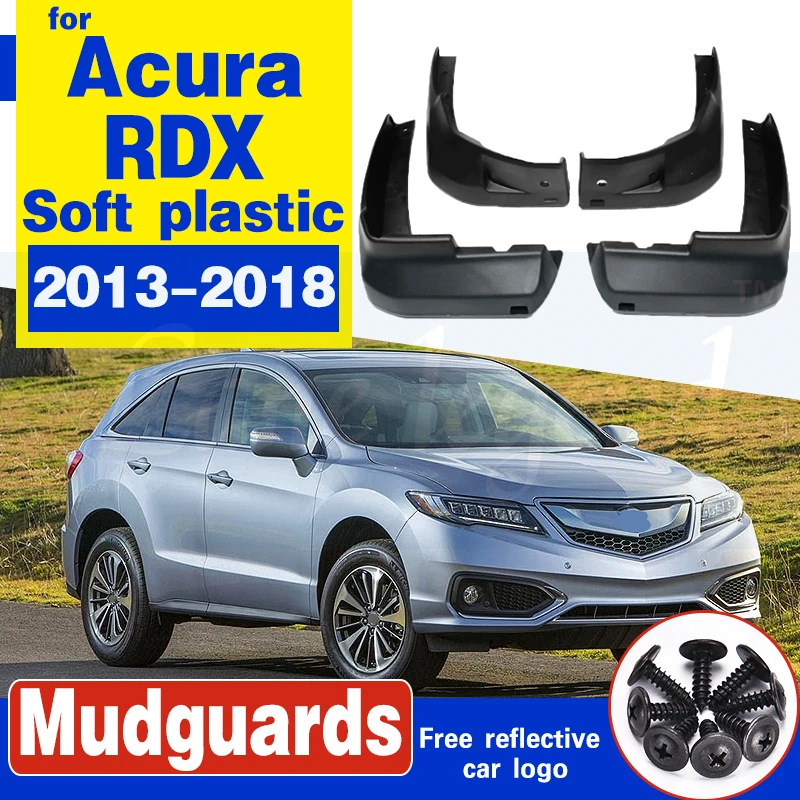 

4 PCS Car Mudflap for Acura RDX 2013~2018 Fender Mud Guard Flap Splash Flaps Mudguards Accessories 2014 2015 2016 2017 2nd 2 Gen