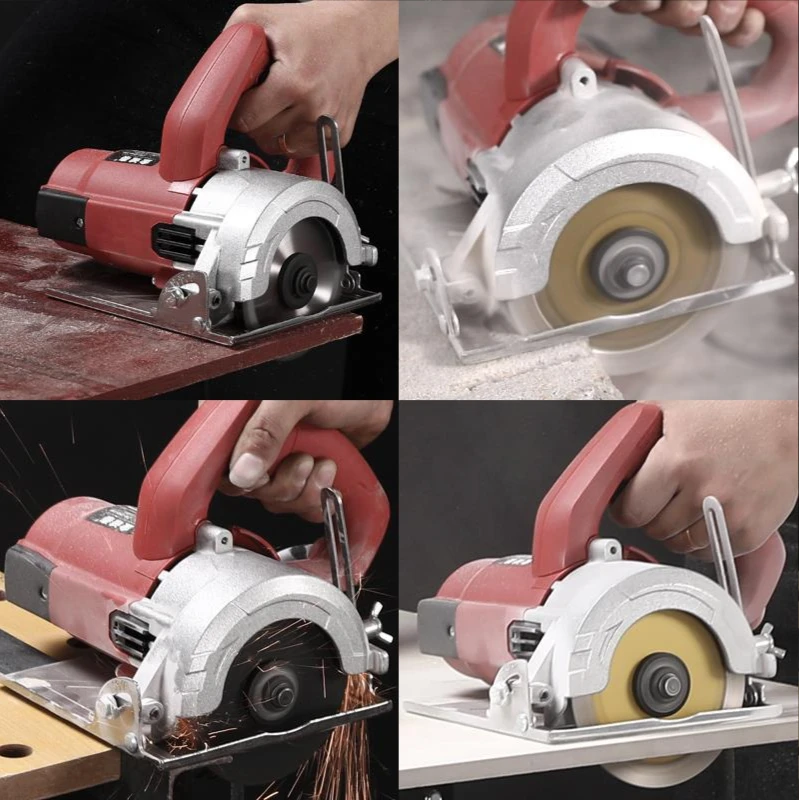 1480W ceramic tile portable high-power cutting machine household small wood multi-function stone slotting electric saw without t