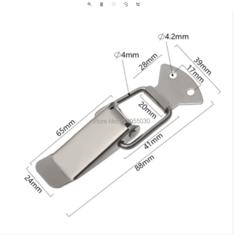 

J103 Toolbox Hasp Equipment Door Small Buckle Hidden Box Buckle Industrial Cabinet Snap-on