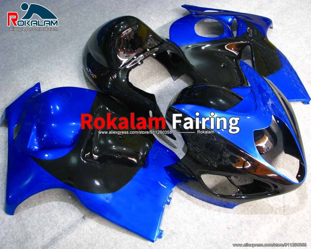 

Обтекатели для Suzuki Hayabusa GSXR1300 1999 2007 GSX-R1300 99 05 07, синий, черный, капот послепродажного обслуживания мотоцикла (литье под давлением)