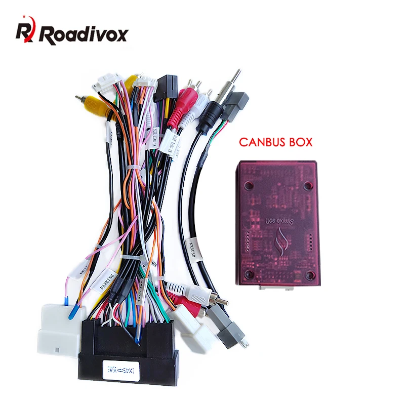 

16pin Car Audio Wiring Harness With Canbus Box & Amplifier For KIA KX5/KX7 Hyundai Sonata 9 Stereo Installation Wire