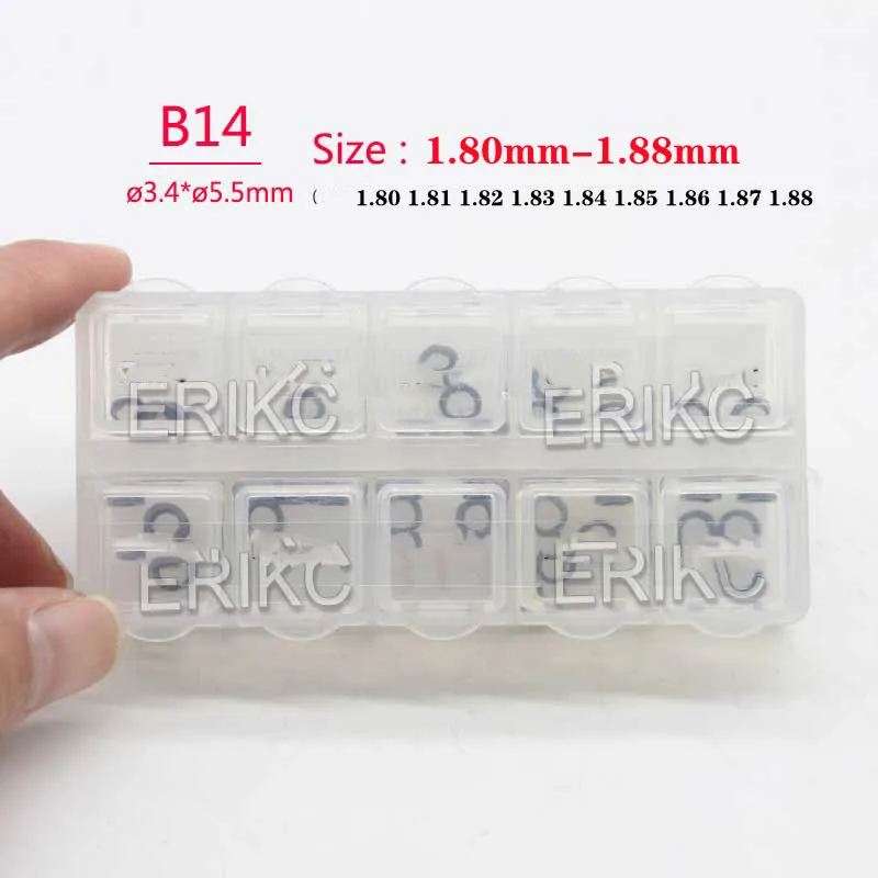 

ERIKC B14 1.80MM -1.88MM Fuel Injector Shims Lift Adjusting Gaskets NUMBER 30PCS FOR Common Rail Injector