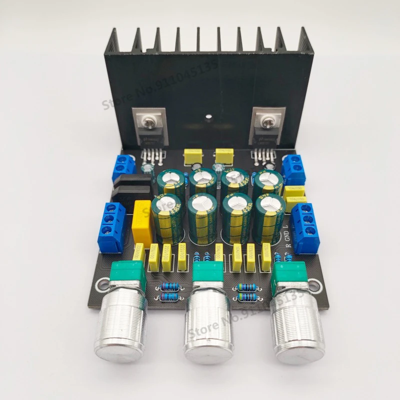 LM1875 Power Amplifier Board with High and Bass Adjustment 2.0 Dual Channel Subwoofer Power Amplifier Module 1875 Amplifier 40W