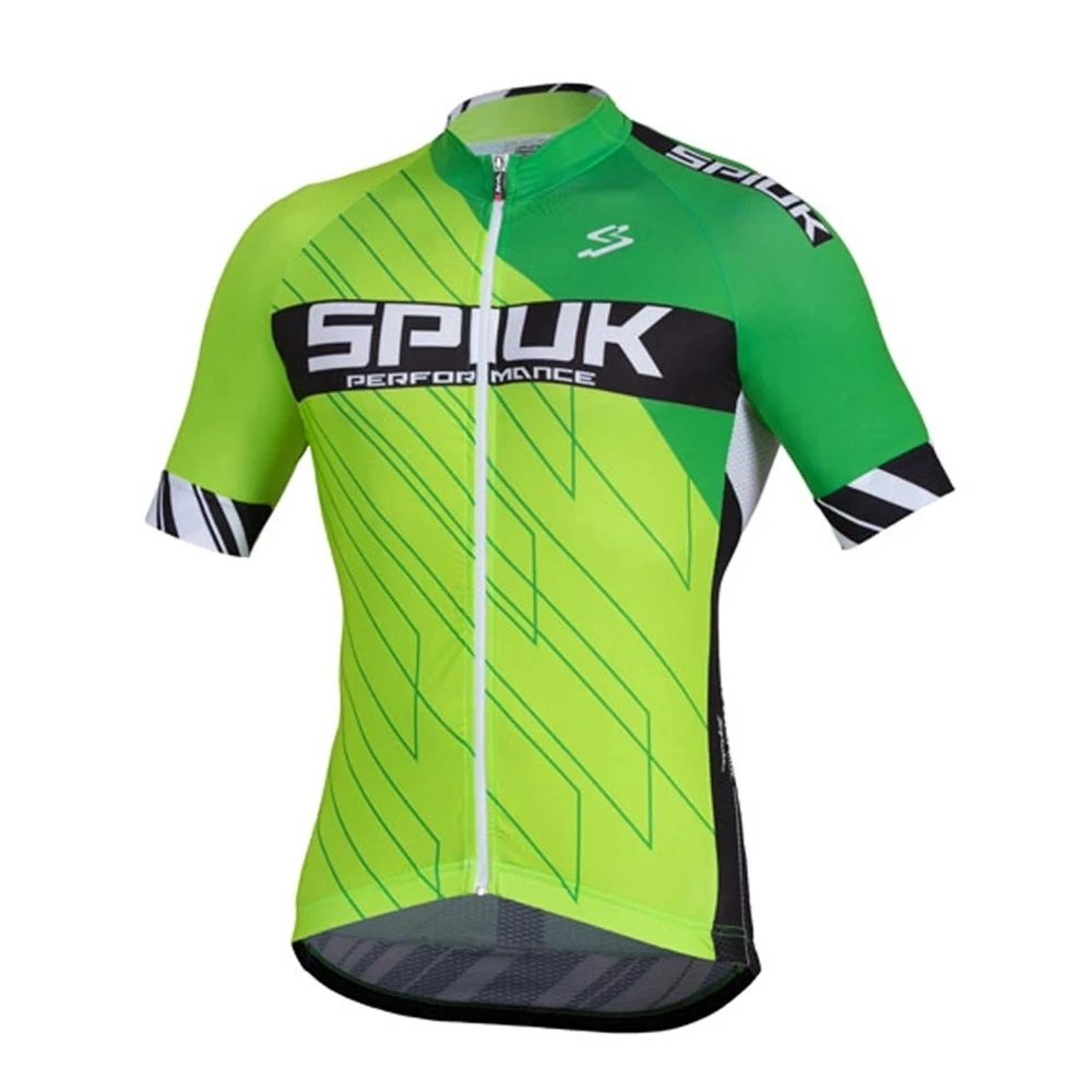 Spiukful-Men's Short Sleeve Bike Jersey, Breathable Bicycle Top, MTB Bike Clothing, Summer