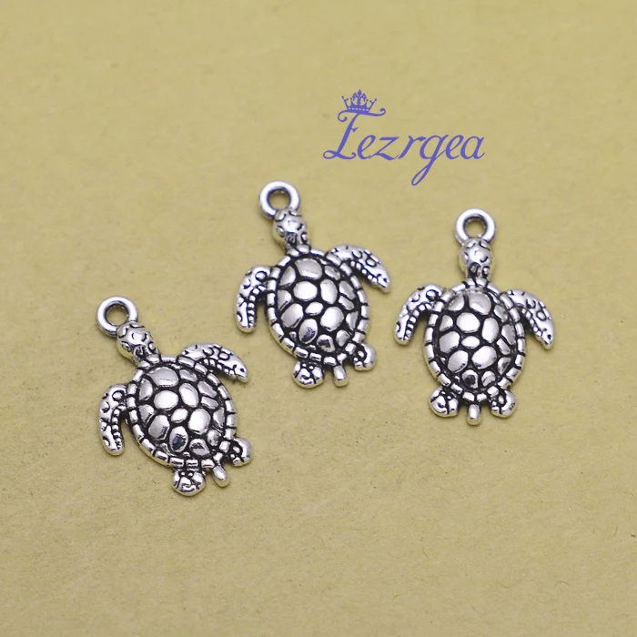 

Подвески в виде морской черепахи 20 шт./партия, подвески для рукоделия, принадлежности для изготовления ювелирных изделий, фурнитура