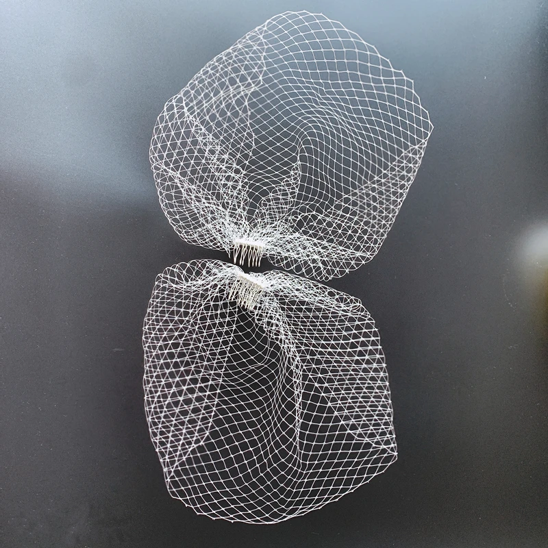 Novo branco marfim preto nupcial net birdcage véus encantadores véu de casamento chapéus fascinator rosto véus com pente reino unido