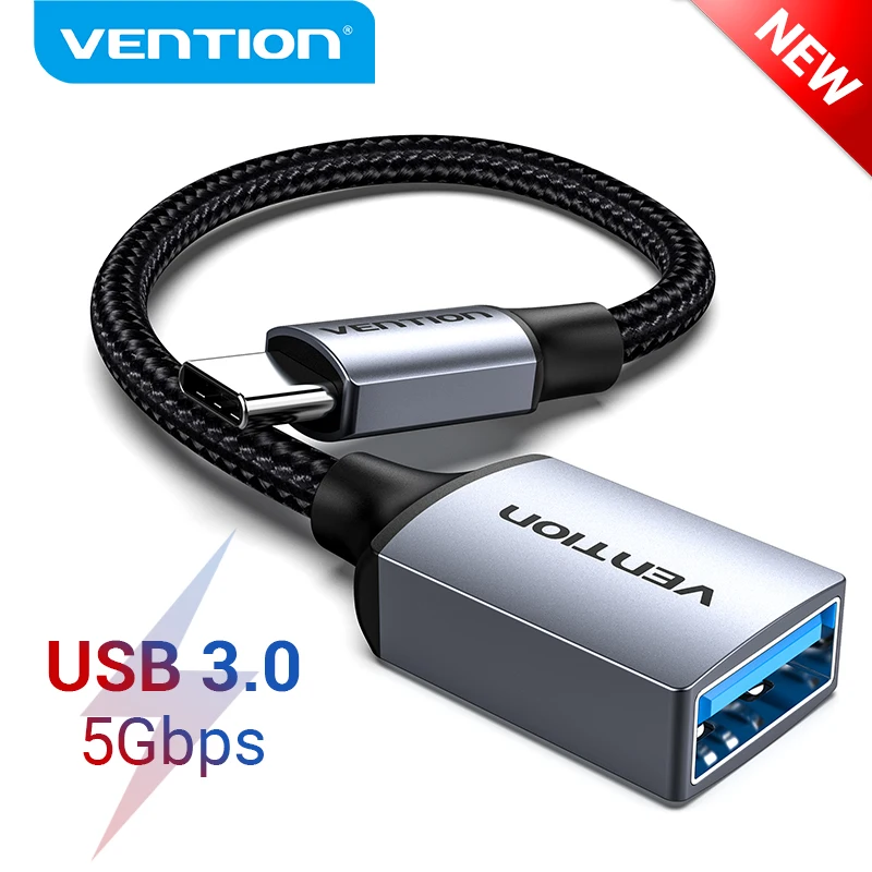 Vention USB C to USB OTG Adapter USB 3.0 2.0 Type-C OTG Data Cable Connector for Samsung GalaxyS 10 MacBook Pro USB C Adapter