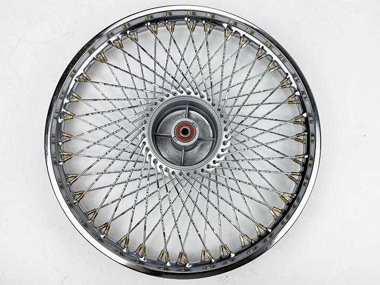 JH70 CY80 Motorcycle Front Rear Aluminum Alloy Wheel Hub Assy 72 spokes 1.40X17“  Motorbike Scooter Rims