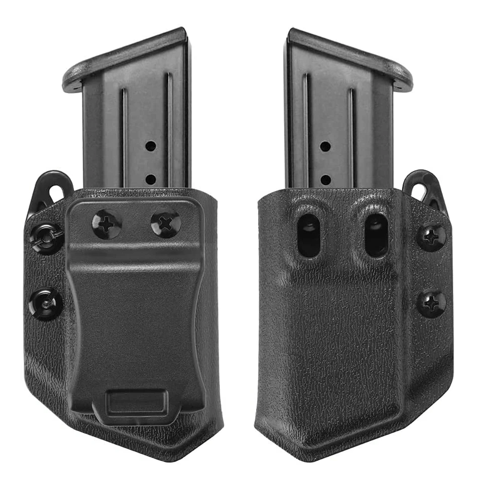 Tactical .45 Magazine Case Hunting OWB IWB Magazine Pouch .45ACP Double/Single Stack Mag Carrier Holster for Paintball Airsoft