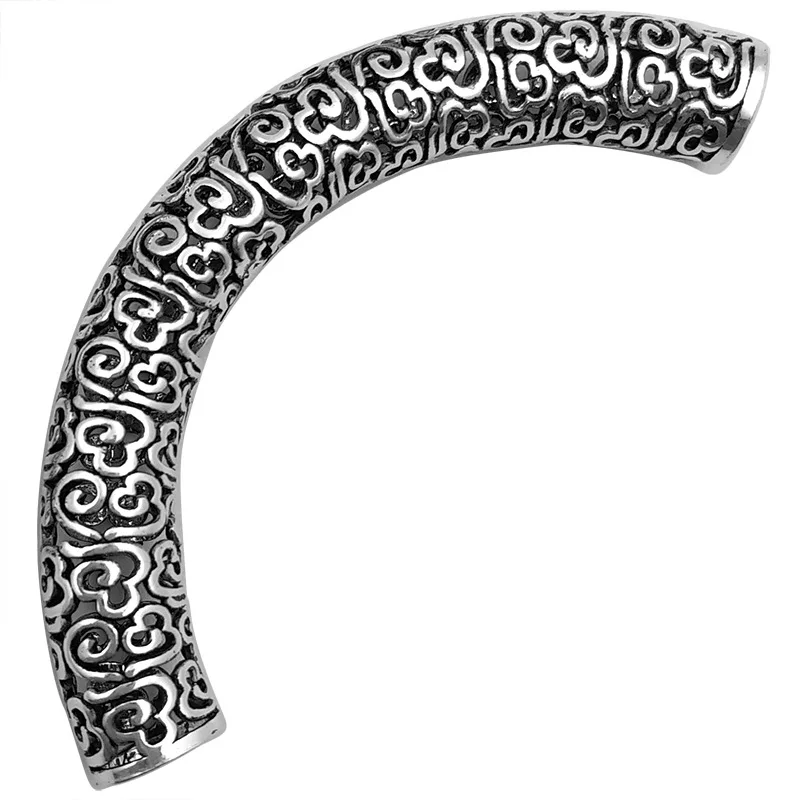 8MM 100% 925 Sterling Silver Vintage Tube Large Hole Tubular Spacer DIY For Bracelet Necklace accessories image 5