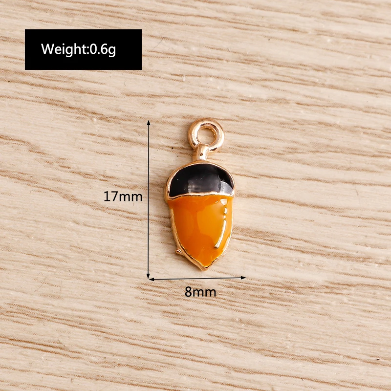 10 teile/los Emaille Charms für Ohrringe Anhänger Halsketten Obst Erdbeere Ananas Banane Orange Charms Handgemachte Schmuck Machen – Detail 38