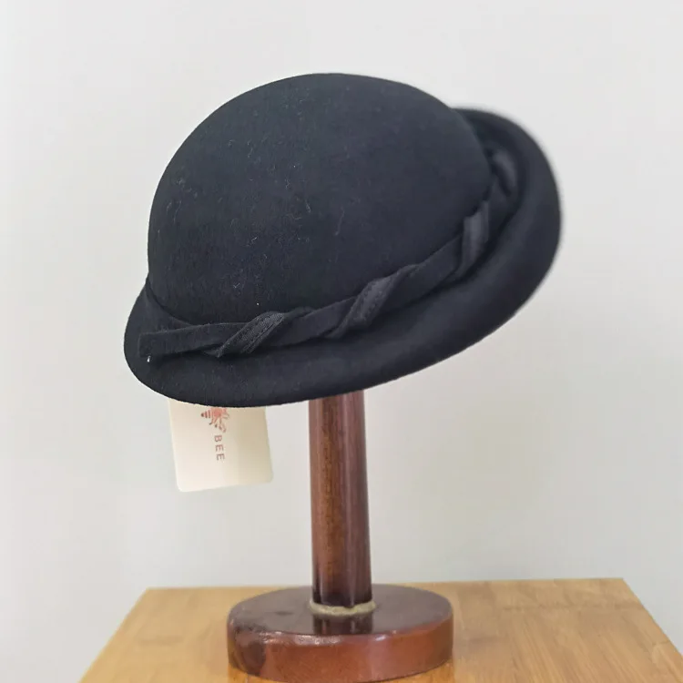 100% wełna Vintage ciepła wełna zima kobiety Beret francuski artysta czapka typu Beanie czapka dla słodkiej dziewczyny prezent wiosna i czapki na jesień — zdjęcie 5