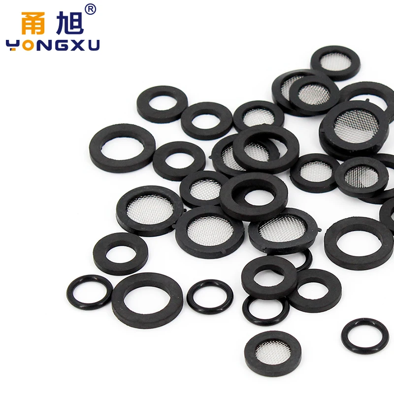 20 sztuk 1/2 "3/4" 1 "gumy silikonowej płaska uszczelka zestaw uszczelniający do kuchni hydraulika kran guma NBR uszczelka zestaw naprawczy — zdjęcie 5