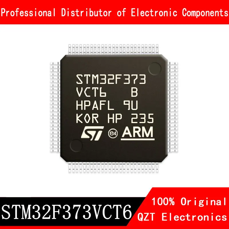 5ชิ้น/ล็อตใหม่ STM32F373VCT6 STM32F373 LQFP100ไมโครคอนโทรลเลอร์ MCU ในสต็อก