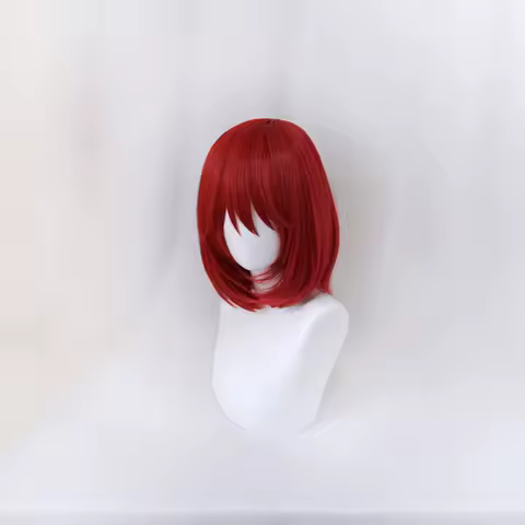 Anime Akagami no Shirayukihime Shirayuki Women Red Short Wig Cosplay Costume Heat Resistant Synthetic Hair + Wig Cap