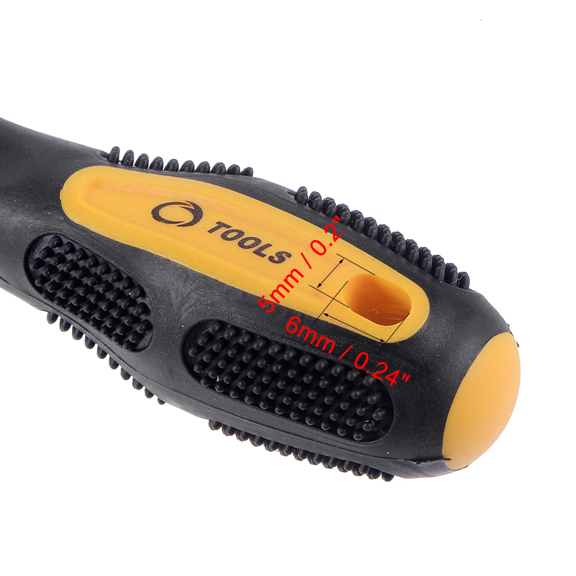 Uxcell #1 Phillips/3mm con intaglio magnetico cacciavite Set, 3 "CR-V albero tondo antiscivolo nero + manico giallo