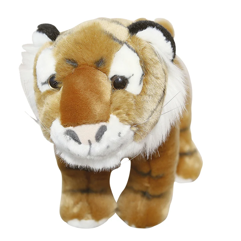 simulation animal little tiger plush toy mini soft white tigers doll for baby gift 30cm DY50828