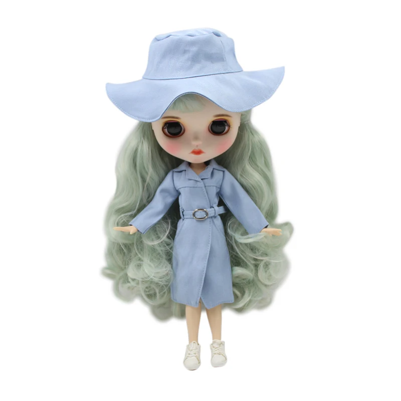 

ICY Factory 1/6 bjd soft curly hair joint body new matte face with eyebrows girl gift toy doll