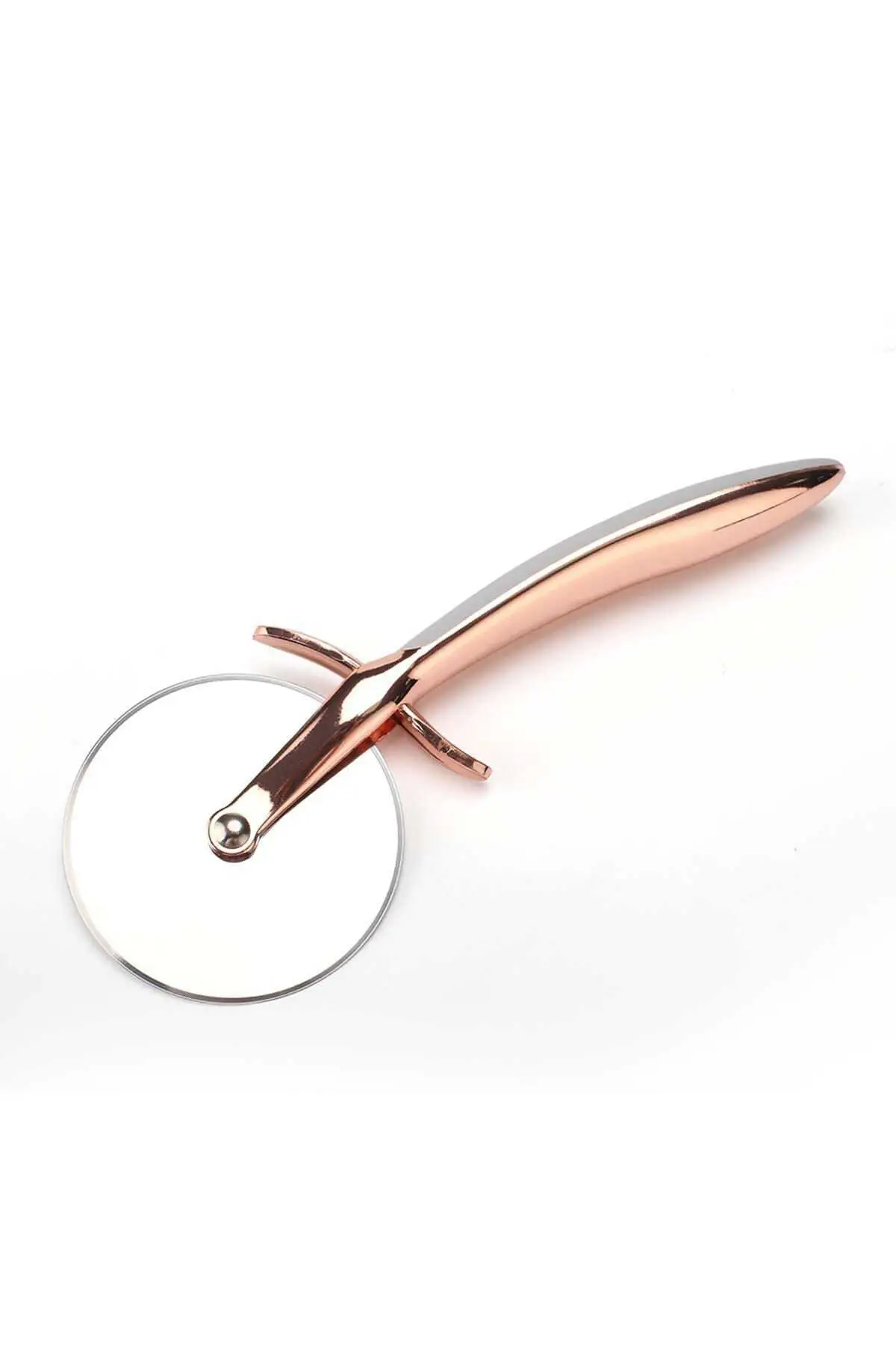 シリコーン柄銅ピザ-ペストリーカッター包丁